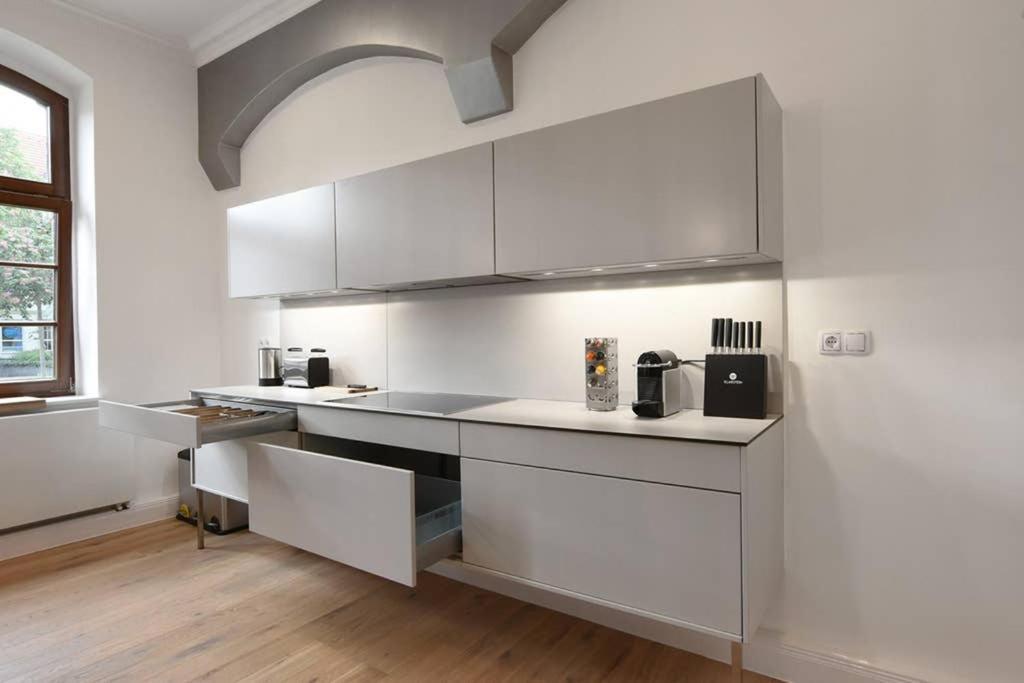 6,5 Luxury Room Apartment - Central Zwickau - 3 Bedrooms - 2 Bathrooms Luaran gambar