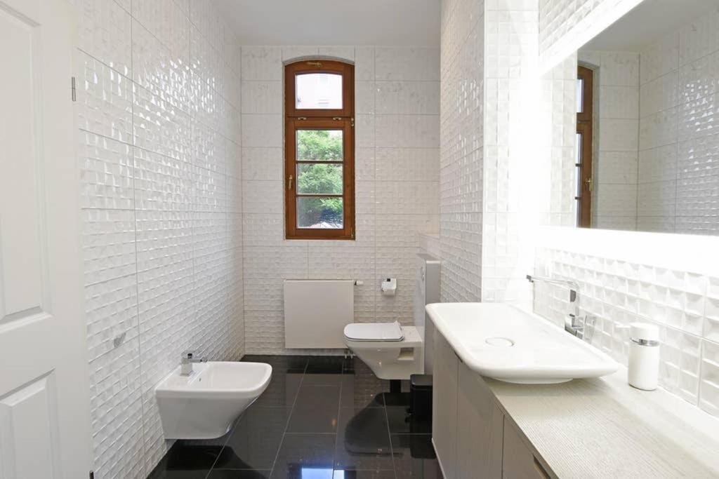 6,5 Luxury Room Apartment - Central Zwickau - 3 Bedrooms - 2 Bathrooms Luaran gambar